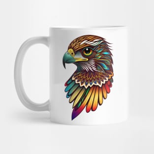 Falcon Vector Illustration Mug